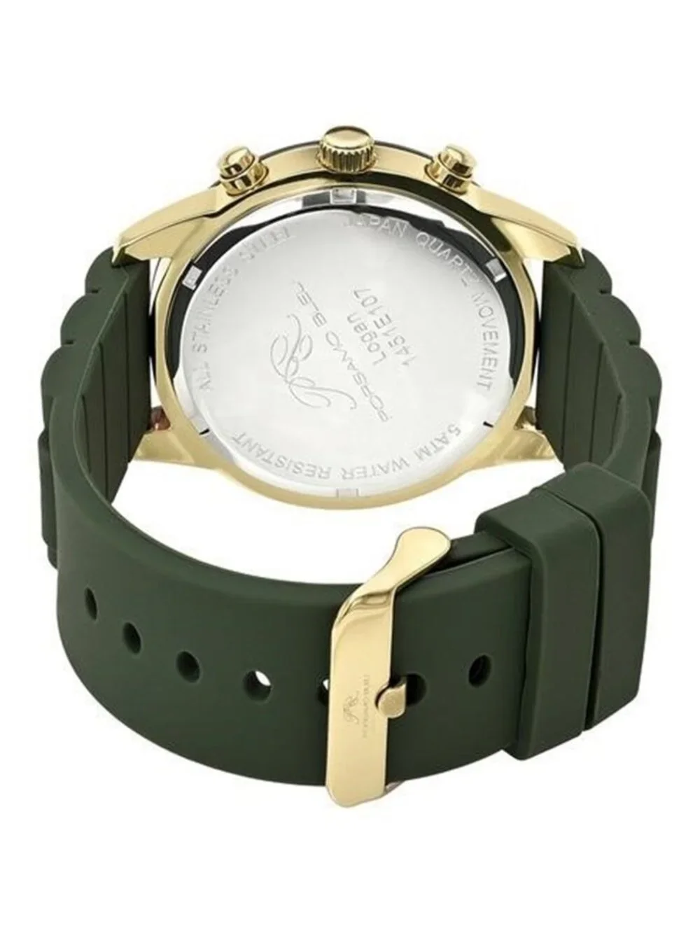 NWT Porsamo Bleu Logan Chronograph Quartz Green Dial Men's Watch